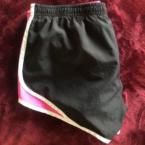 Pink & Black Running Shorts